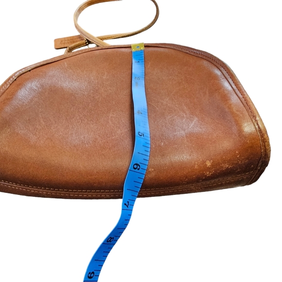 Vintage COACH Brown Half Moon Purse Pocket book USA Kimball - Picture 10 of 13